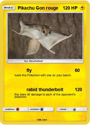 Pokemon Pikachu Gon rouge