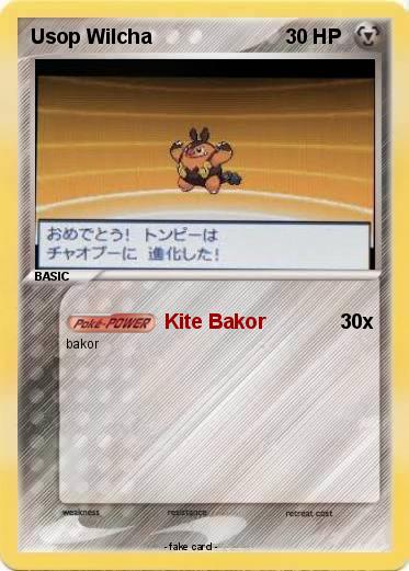 Pokemon Usop Wilcha
