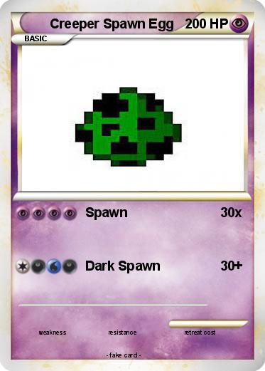 Pokemon Creeper Spawn Egg
