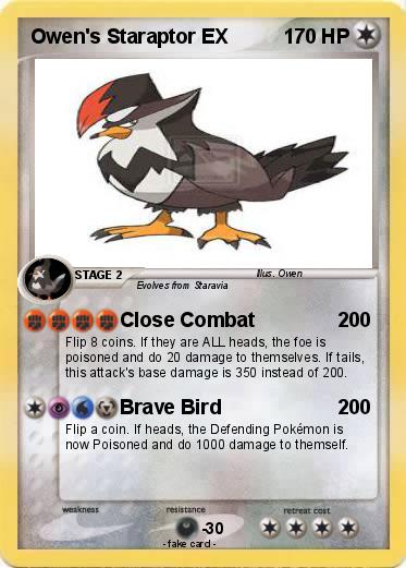 Pokemon Owen's Staraptor EX