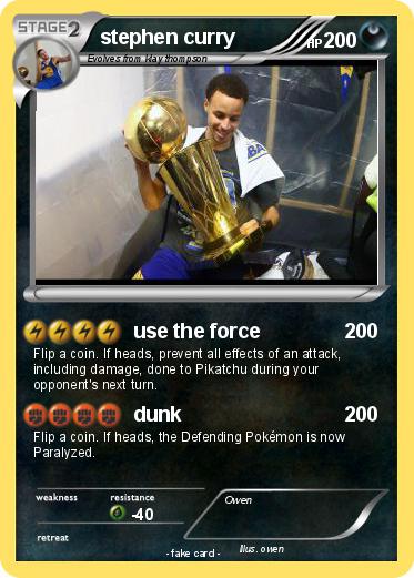 Pokemon stephen curry