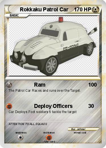Pokemon Rokkaku Patrol Car