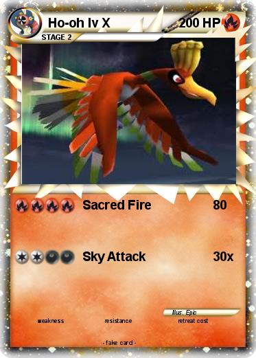 Pokemon Ho-oh lv X