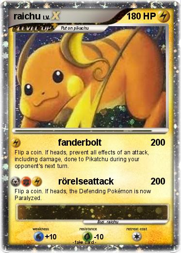 Pokemon raichu