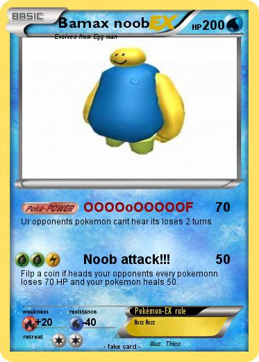 Pokemon Bamax noob