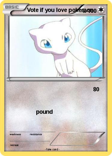 Pokemon Vote if you love pokemon