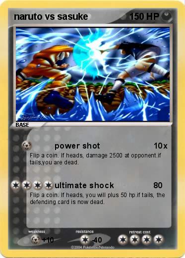 Pokemon naruto vs sasuke