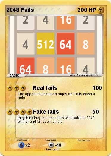 Pokemon 2048 Fails