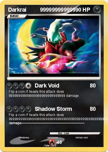 Pokemon Darkrai         999999999999