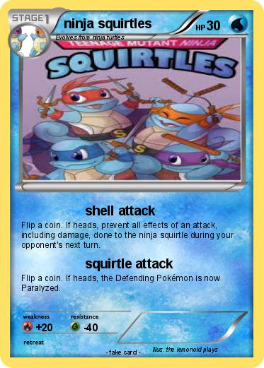 Pokemon ninja squirtles