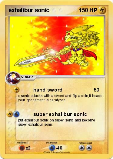 Pokemon exhalibur sonic