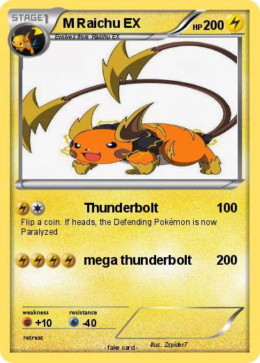 Pokemon M Raichu EX