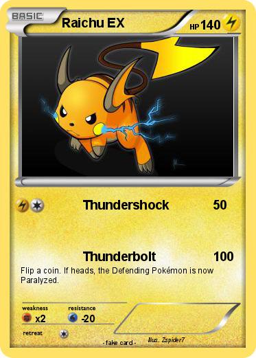 Pokemon Raichu EX