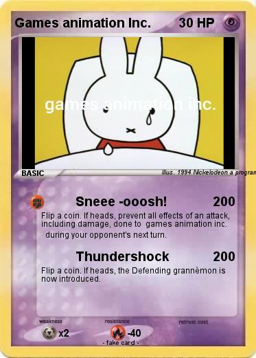 Pokemon Games animation Inc.