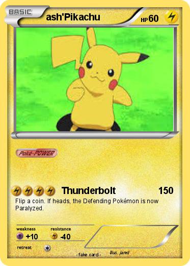 Pokemon ash'Pikachu