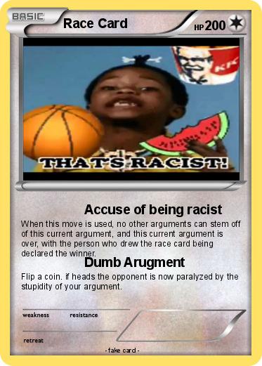 Pokemon Race Card