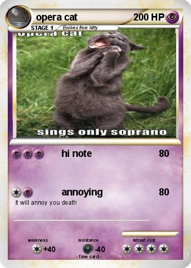 Pokemon opera cat