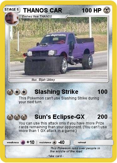 Pokemon THANOS CAR