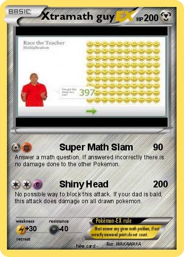 Pokemon Xtramath guy
