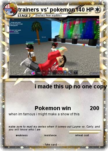 Pokemon trainers vs' pokemon