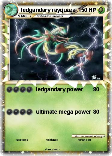 Pokemon ledgandary rayquaza