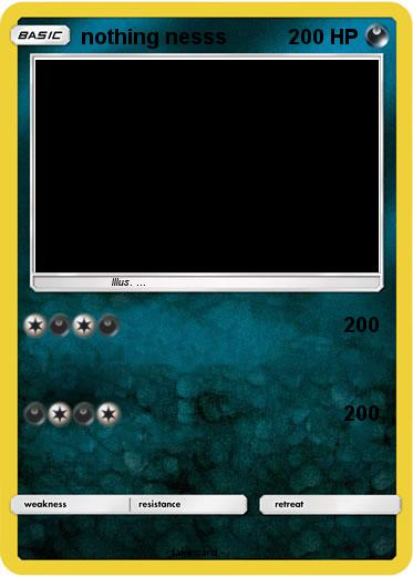 Pokemon nothing nesss