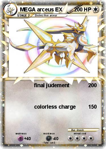 Pokemon MEGA arceus EX