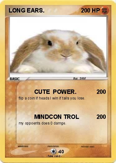 Pokemon LONG EARS.
