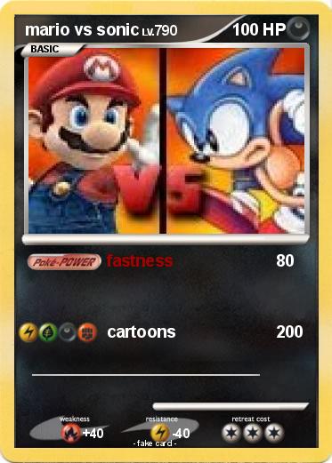 Pokemon mario vs sonic
