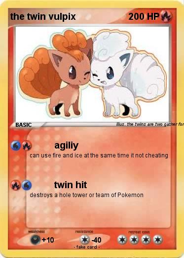 Pokemon the twin vulpix