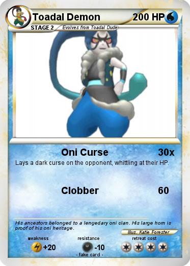 Pokemon Toadal Demon