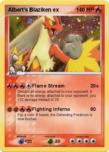 Pokemon Albert's Blaziken ex