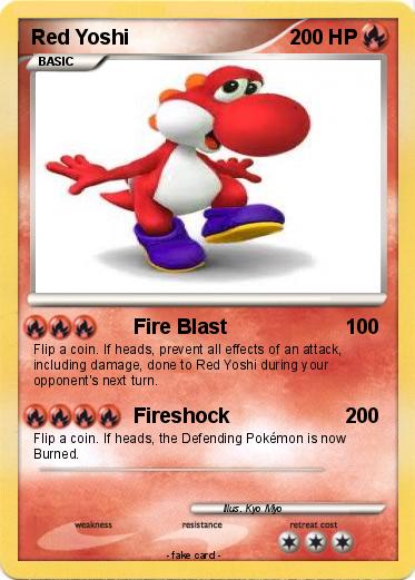 Pokemon Red Yoshi