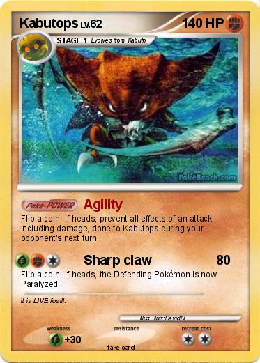 Pokemon Kabutops