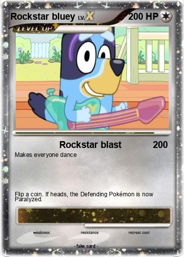 Pokemon Rockstar bluey