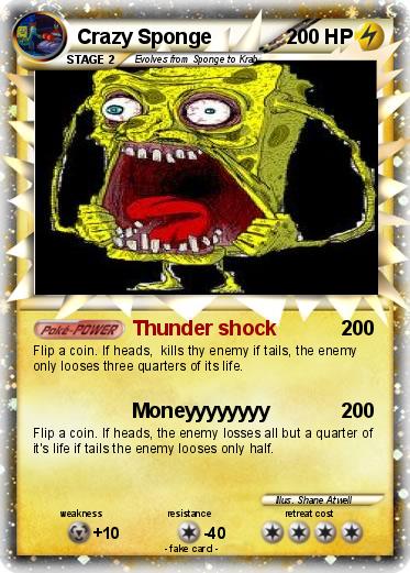 Pokemon Crazy Sponge