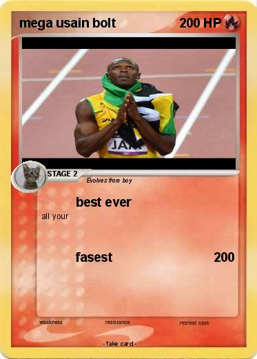 Pokemon mega usain bolt
