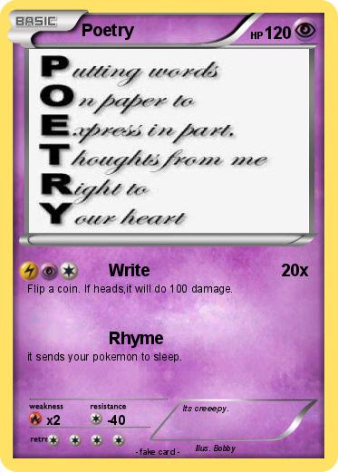 Pokemon Poetry