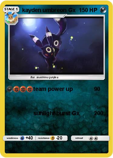Pokemon kayden umbreon Gx