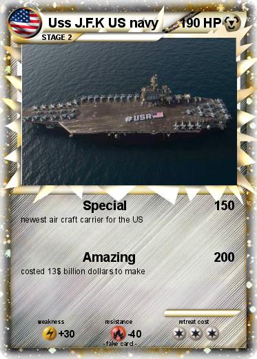 Pokemon Uss J.F.K US navy