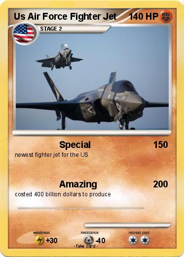 Pokemon Us Air Force Fighter Jet