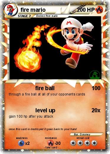 Pokemon fire mario