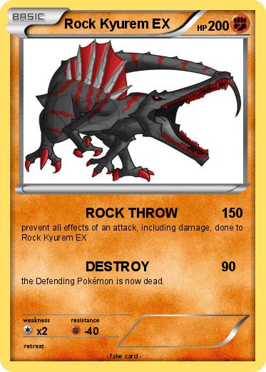Pokemon Rock Kyurem EX