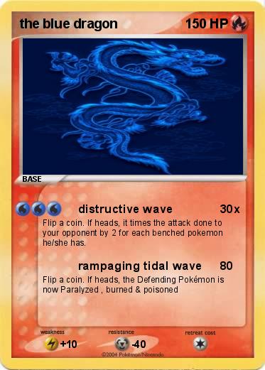 Pokemon the blue dragon