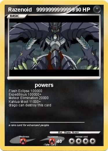 Pokemon Razenoid   9999999999999