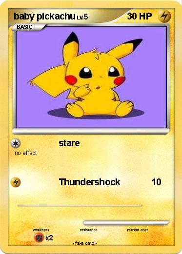 Pokemon baby pickachu