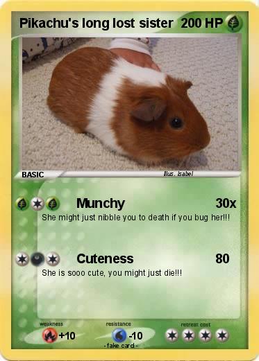 Pokemon Pikachu's long lost sister