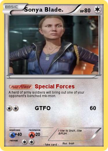 Pokemon Sonya Blade.