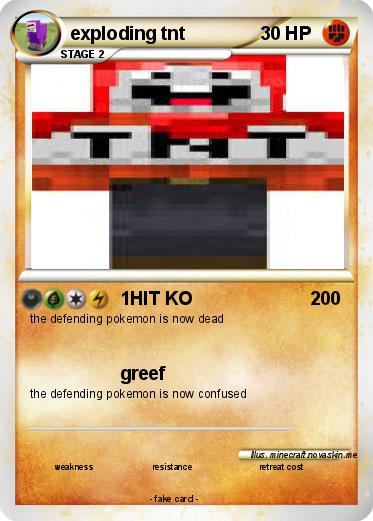 Pokemon exploding tnt