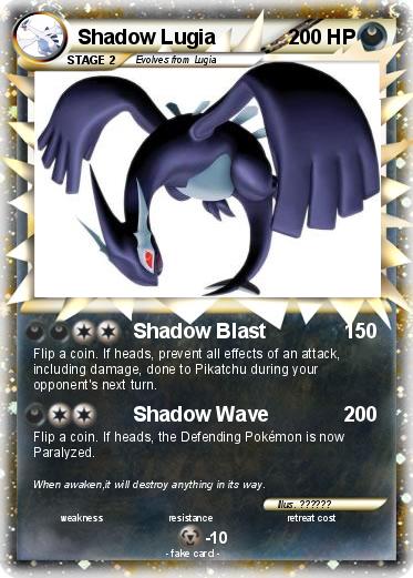 Pokemon Shadow Lugia